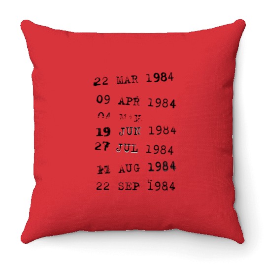 Library Stamp Librarian Due Date Card Throw Pillows