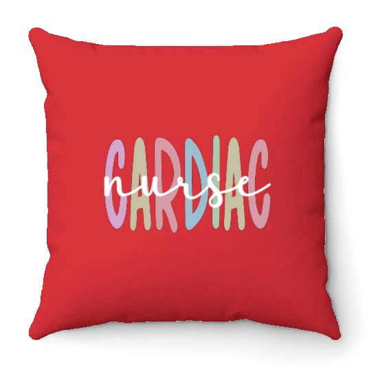 Best Cardiac Nurse Appreciation Cardiac Nursing Throw Pillows