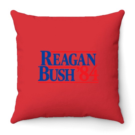 Reagan Bush '84 Republican Throw Pillows