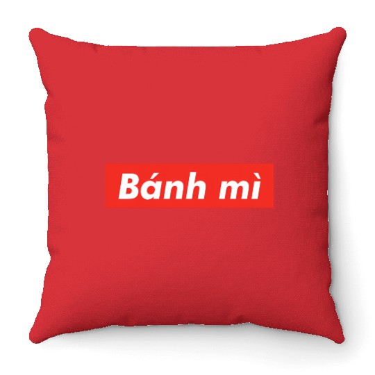 Banh Mi red boxx Vietnam Vietnamese Sandwich Viet Throw Pillows