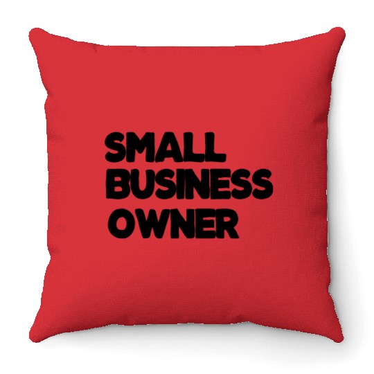 Small Business Owner Throw Pillows