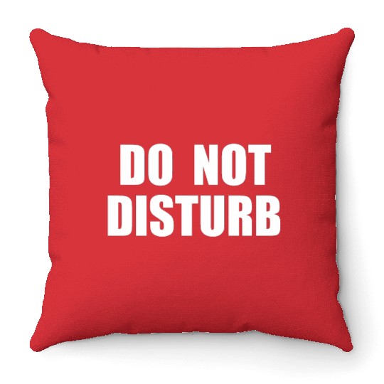 Do Not Disturb - Airplane Airport Train Subway Throw Pillows