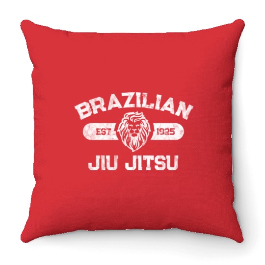 Brazilian Jiu Jitsu Established 1925 Bjj Mma Throw Pillows