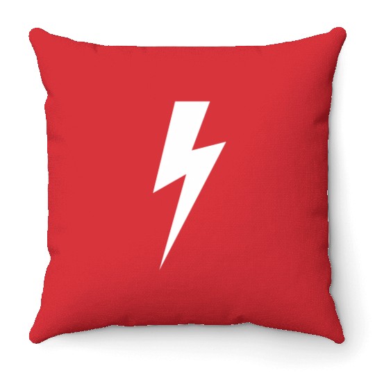 Lightning Bolt For And Throw Pillows