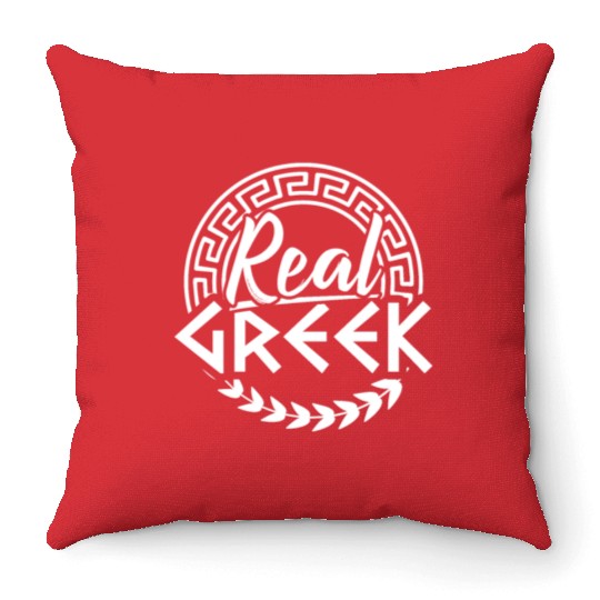 Real Greek Throw Pillows
