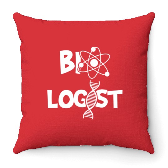 Biologist Biology Student Cell Science Chemistry Throw Pillows