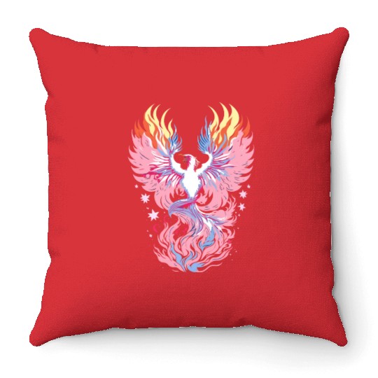 Trans Phoenix 2 Throw Pillows