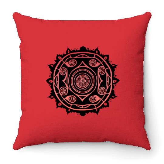 Kaleidoscope of Design Embrace Mandala Revolution Throw Pillows