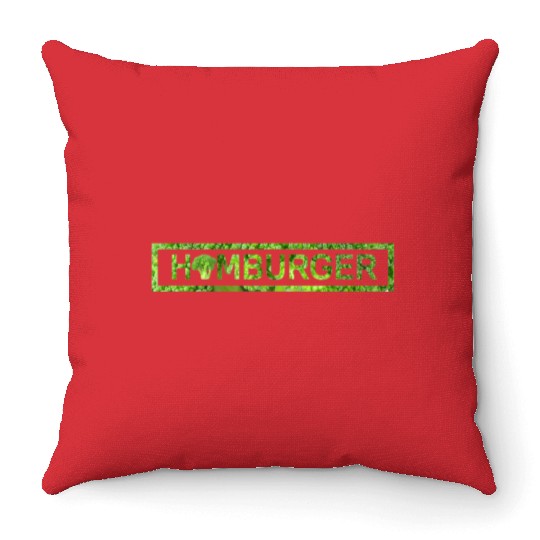 Vegan Vegetarian Broccoli Vegetable Throw Pillows