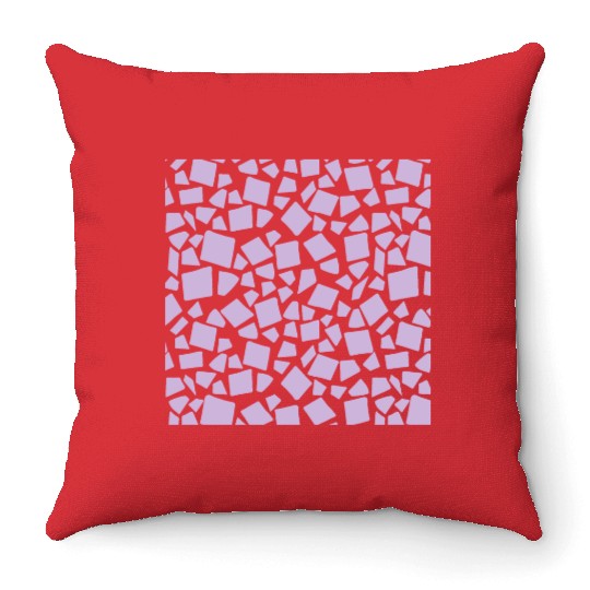 Purple Geometry Pattern Throw Pillows