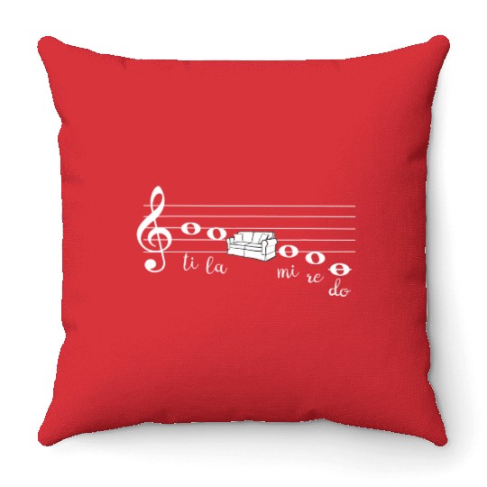 Funny Music Orchestra Choir Throw Pillows