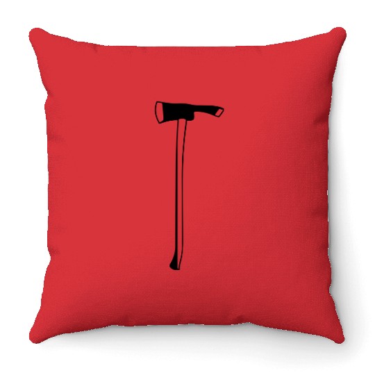 firefighter axe Throw Pillows