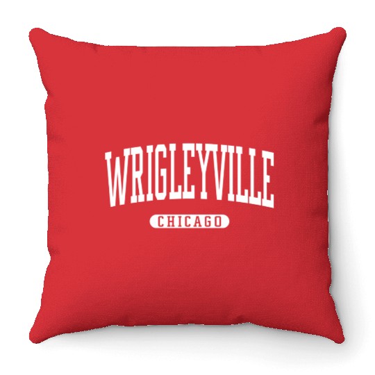 Wrigleyville Chicago Throw Pillows