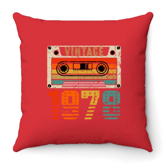 1978 44 And 44Th Throw Pillows