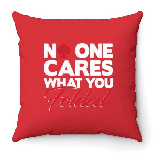 Poker Texas Hold'Em Gambling Throw Pillows