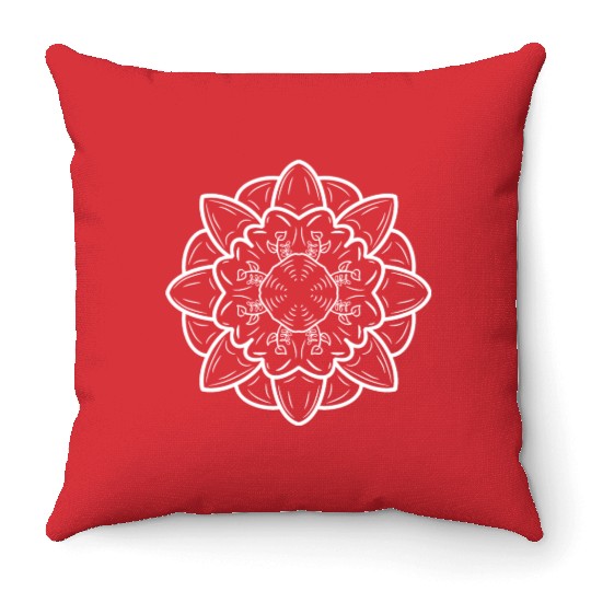 Flower,Mindfulness,Yoga,Breath,Balance,Meditation, Throw Pillows
