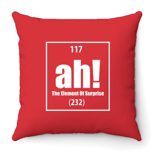 AH The Element of Surprise Throw Pillows
