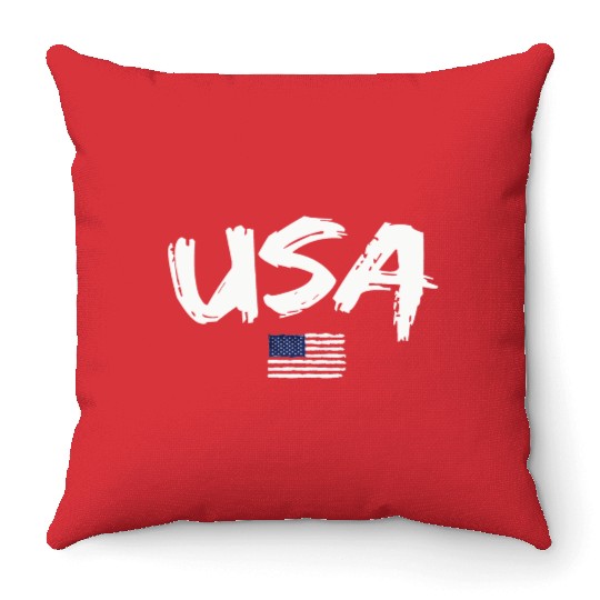 4th of July Throw Pillows Women