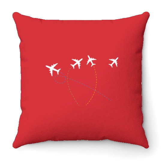Aircraft Pilot Plane Throw Pillows