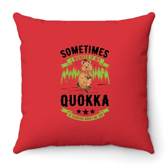 Quokka Gift Short-tailed Kangaroo Throw Pillows