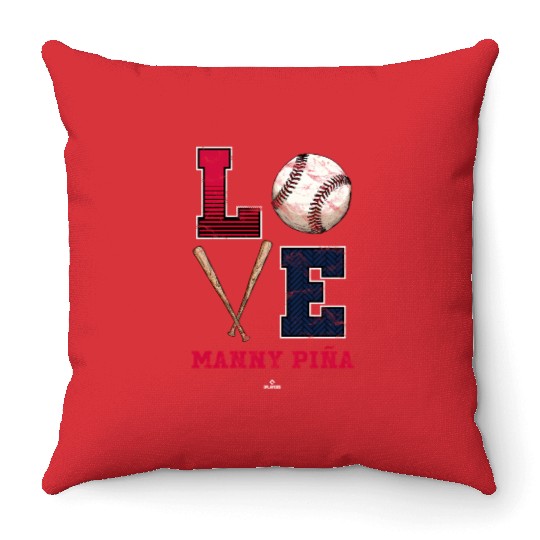 Love Ny A Ny A Atlanta Mlbpa Throw Pillows