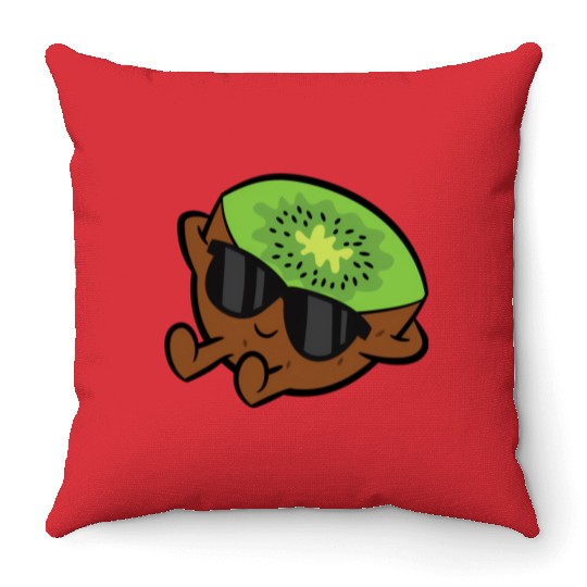 Kiwi Fruit Relang Lazy Kiwi Throw Pillows