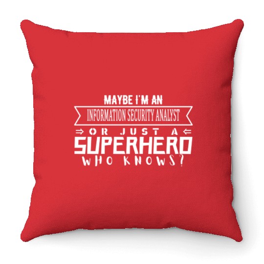 Working Profession Information Security Analyst Throw Pillows