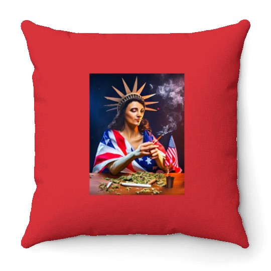 Mary Jane Liberty Throw Pillows