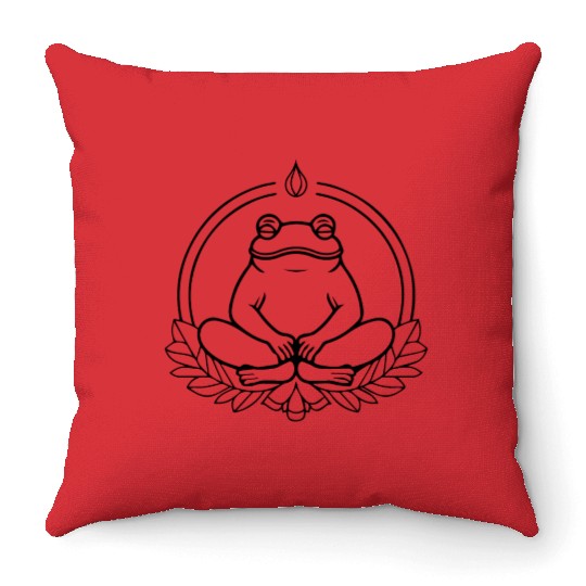 Frog Amphibian Toad Throw Pillows
