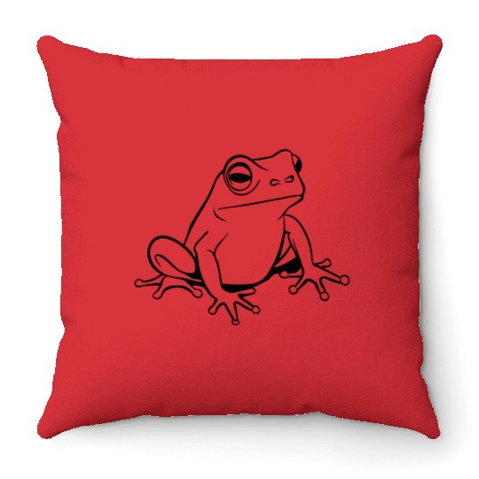 Frog Amphibian Toad Throw Pillows