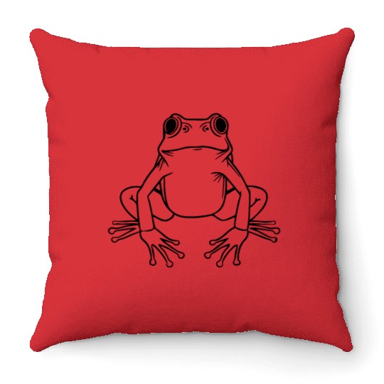 Frog Amphibian Toad Throw Pillows