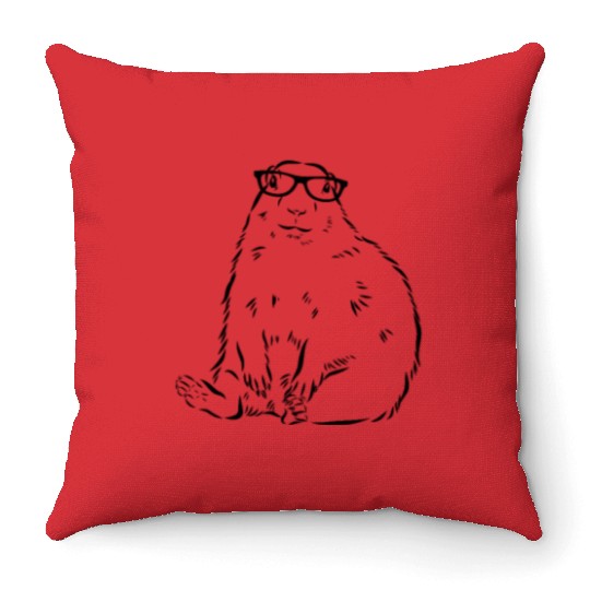 Groundhog Throw Pillows
