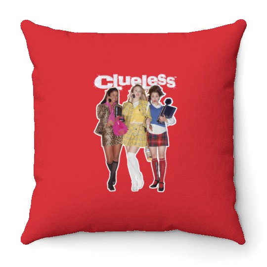 Clueless Bedazzled Logo Throw Pillows