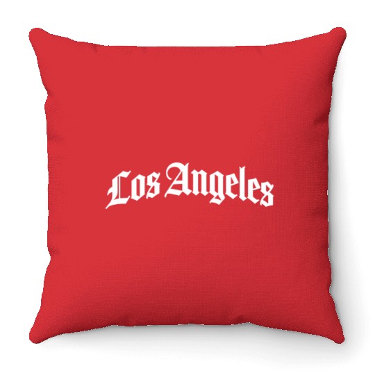 Los Angeles California Throw Pillows
