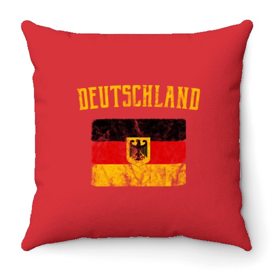 Deutschland - German Flag Throw Pillows
