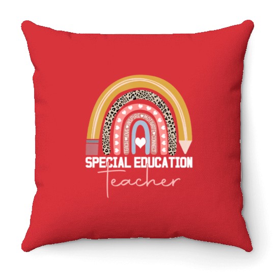 cial Education Teacher d Ed d Leopard Throw Pillows