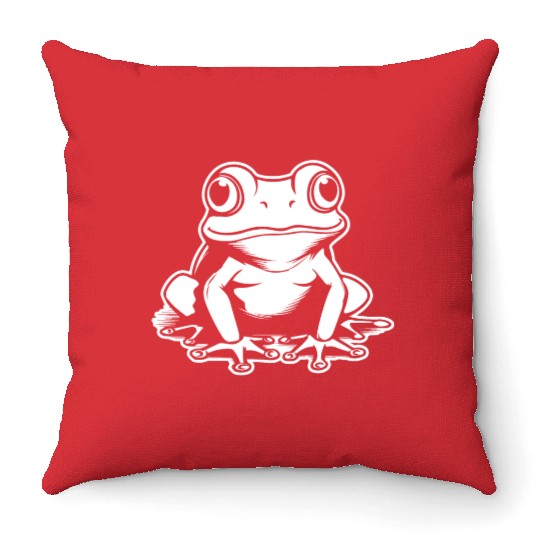Frog Amphibian Toad Throw Pillows