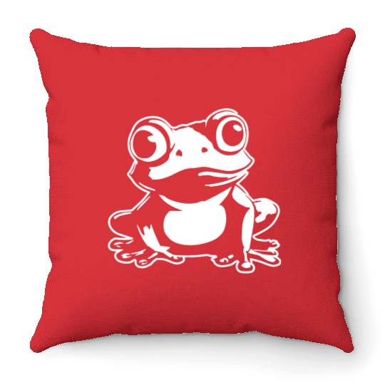 Frog Amphibian Toad Throw Pillows