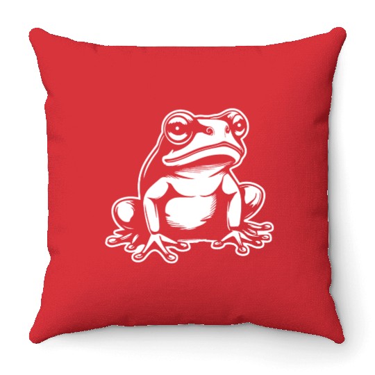 Frog Amphibian Toad Throw Pillows