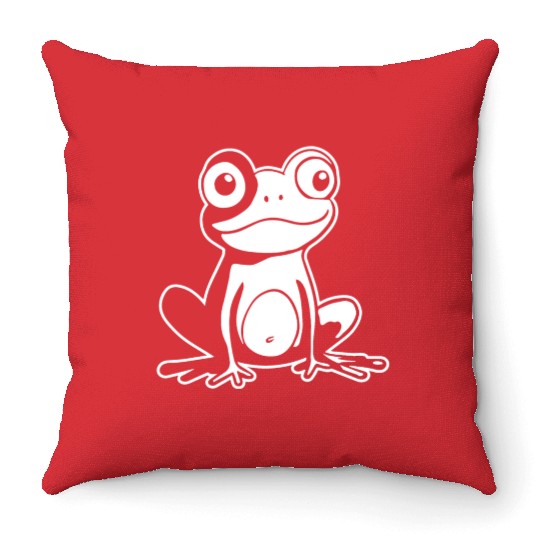 Frog Amphibian Toad Throw Pillows