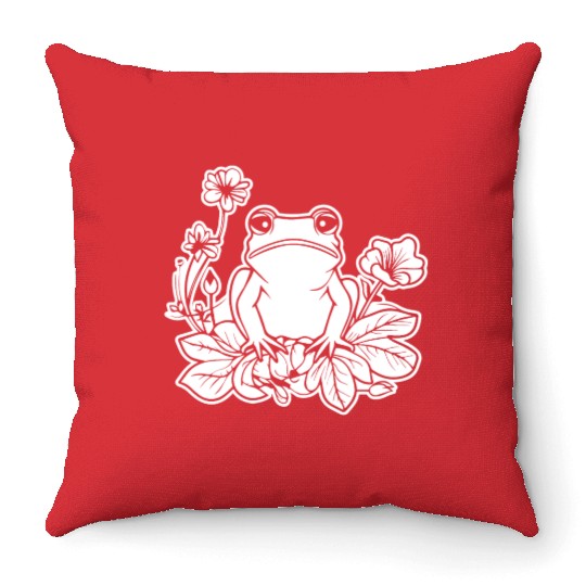 Frog Amphibian Toad Throw Pillows