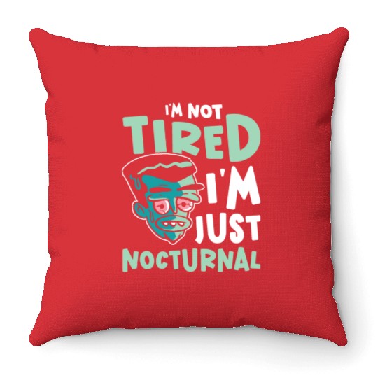 Night Shift Worker Graveyard Duty Throw Pillows