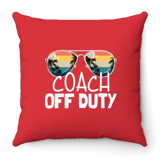 Coach Off Duty End of Season Retro Coach Off Dutyh Throw Pillows