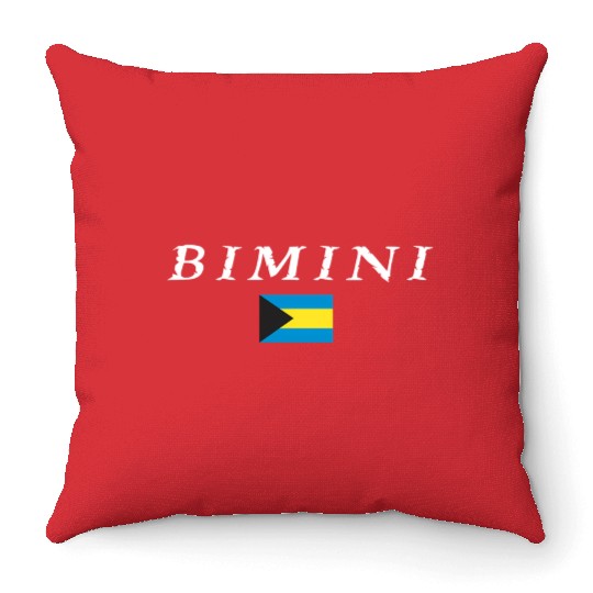 Bimini National Flag Of The Bahamas Throw Pillows