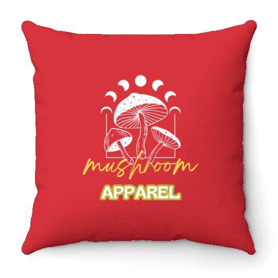 Mushroom Apparel Throw Pillows