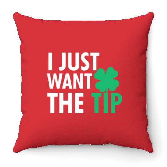 Bartender St Patric Day Just The Tip For Throw Pillows
