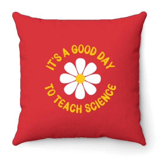 It'S A Day To Teach Science Teacher Appreciation D Throw Pillows