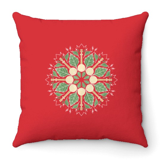 Banjo Mandala Bluegrass Mindfulness & Nature Throw Pillows