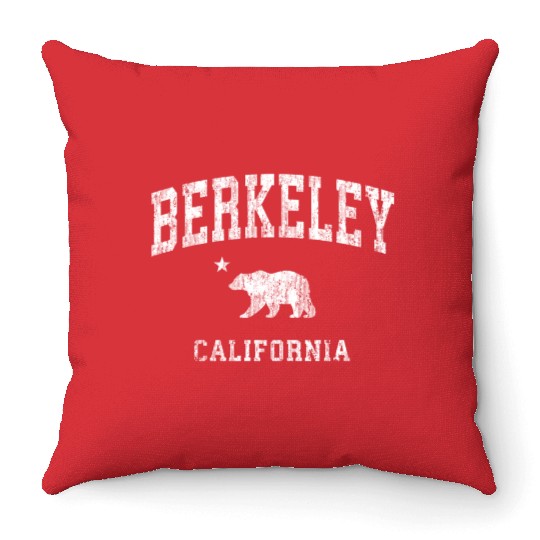 Berkeley California Ca Distressed Sports Throw Pillows