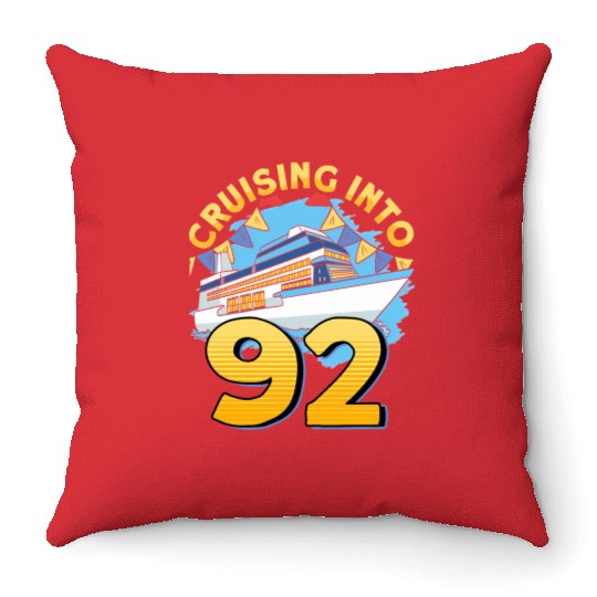 Cruising Boat Cruising Into 92 Cruise Throw Pillows